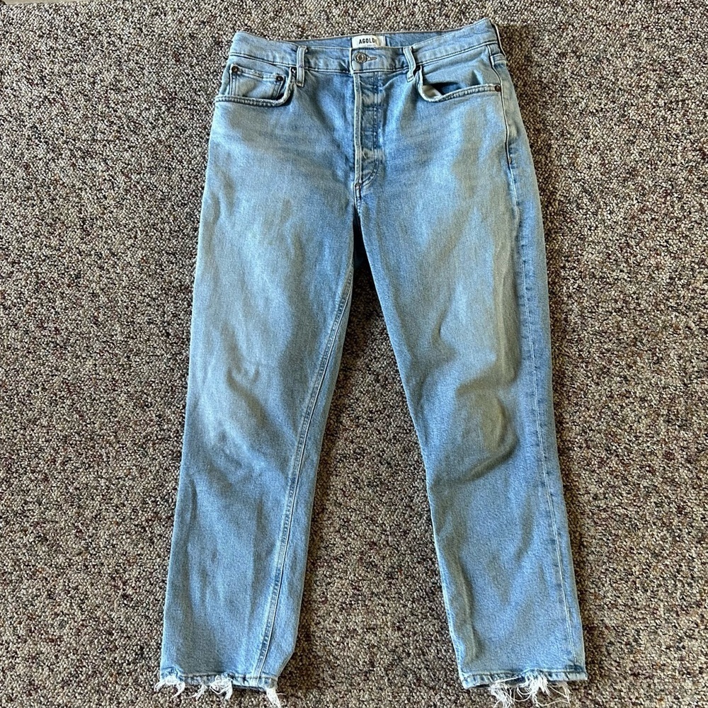 Agolde Riley Cropped Jeans Size 29 - Picture 4 of 10